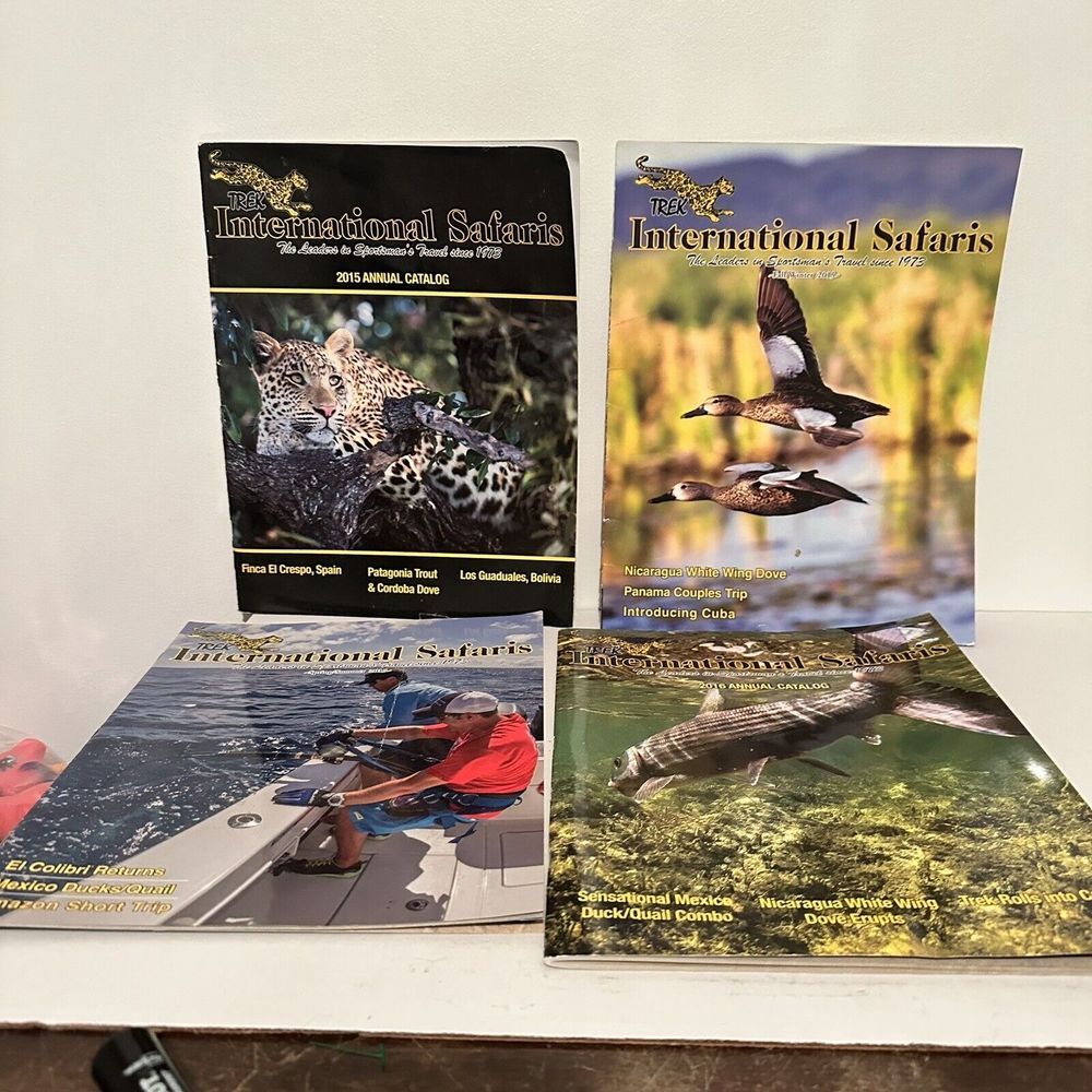 Trek International Safaris Sportsman's‎ Books 2015 And 2016